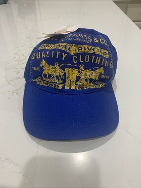 Rare vintage Levi Strauss & Co. Blue Baseball Cap Hat